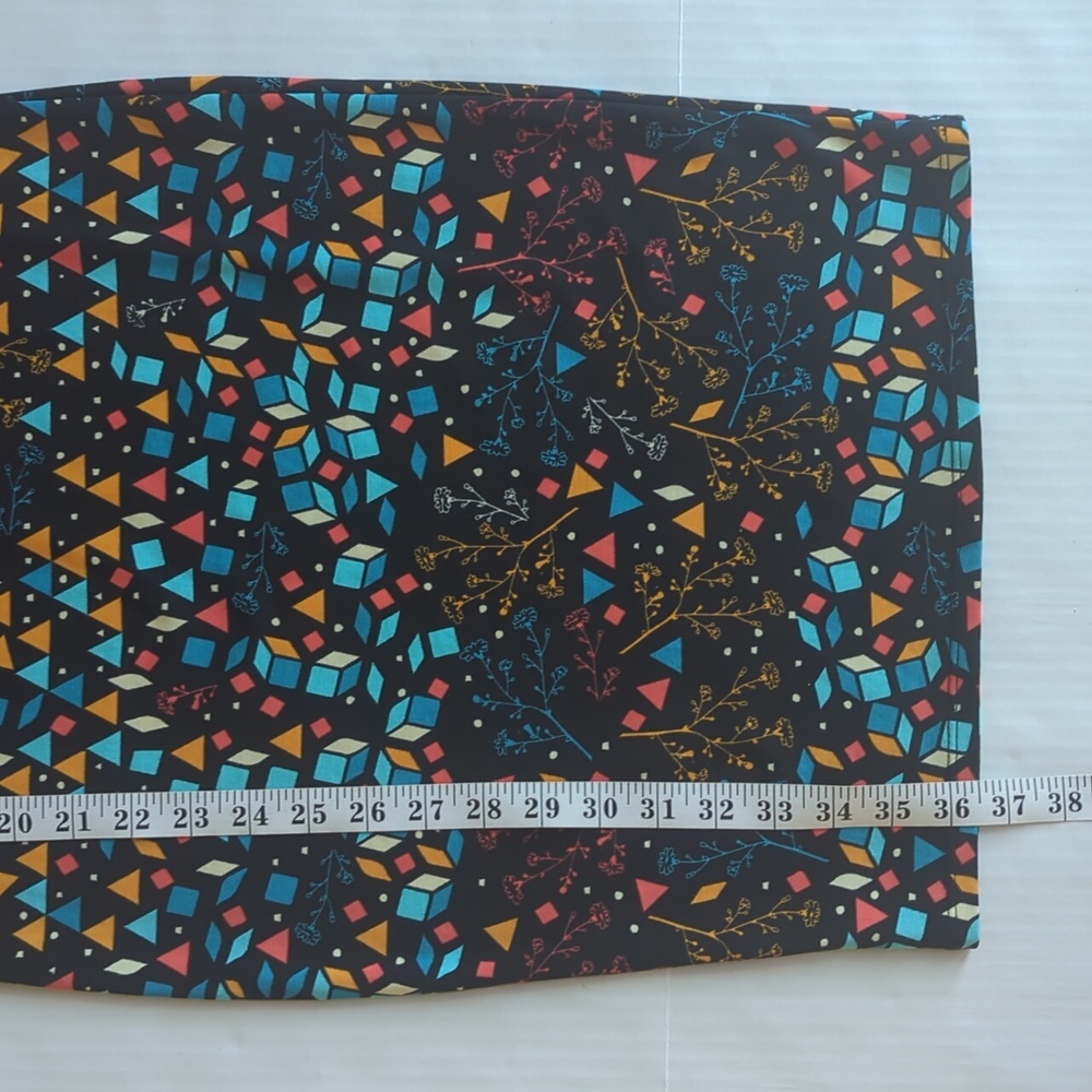 NWT LuLaRoe Julia Bodycon Short Sleeve Dress XXS Black Blue Multicolored Pattern - Picture 13 of 13